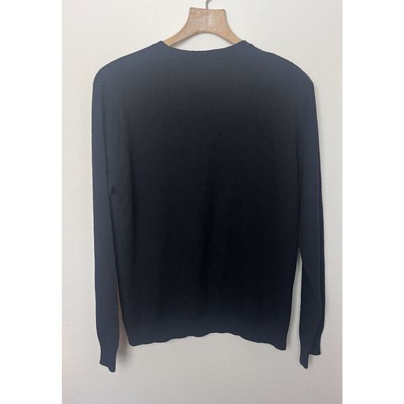 Vintage GAP Wool Blend Sweater Men’s XL Black Crew Neck Long Sleeve Y2K - Picture 2 of 6